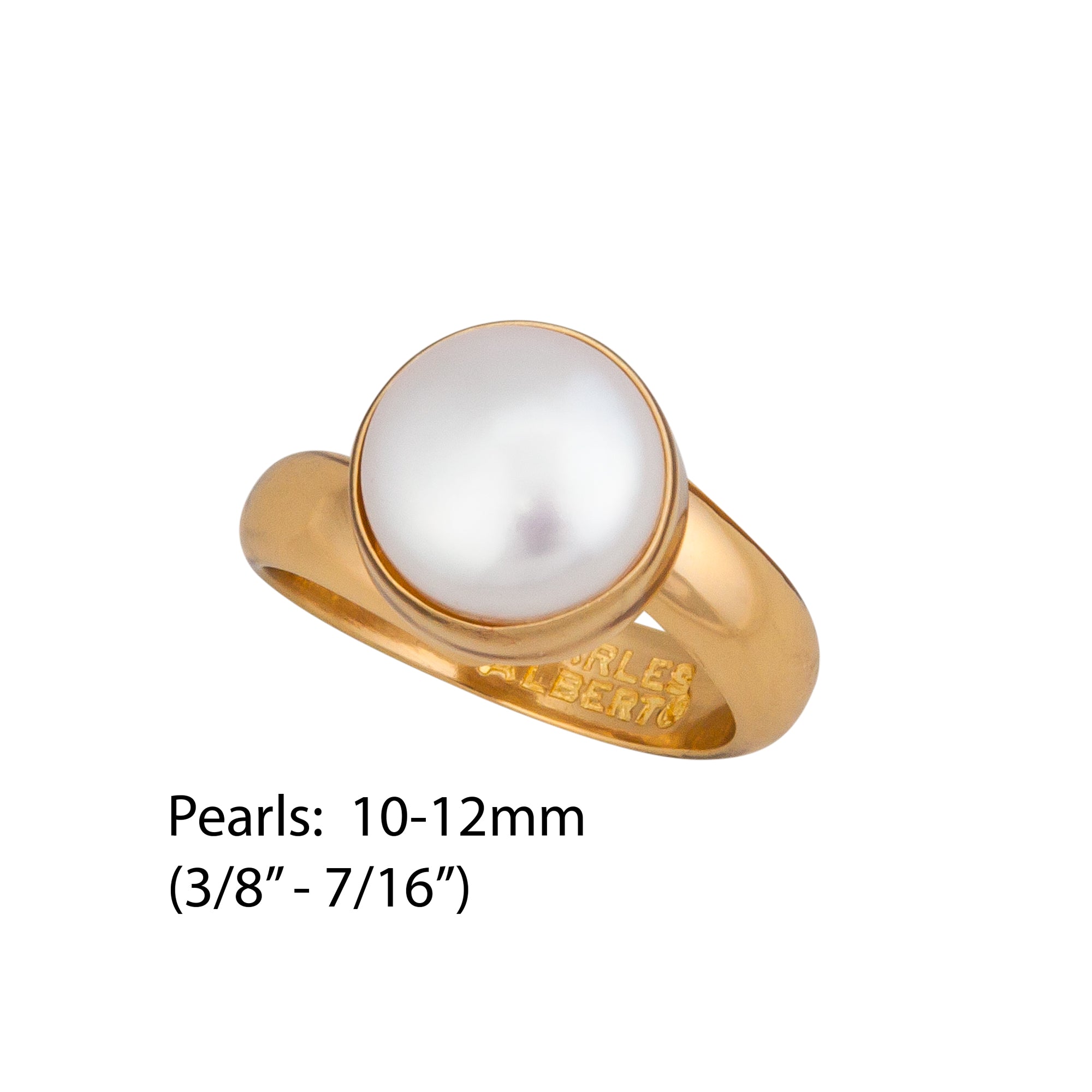 YELLOW GOLD AKOYA PEARL RING 001-300-00067 - Pearl Rings | Parkers' Karat  Patch | Asheville, NC